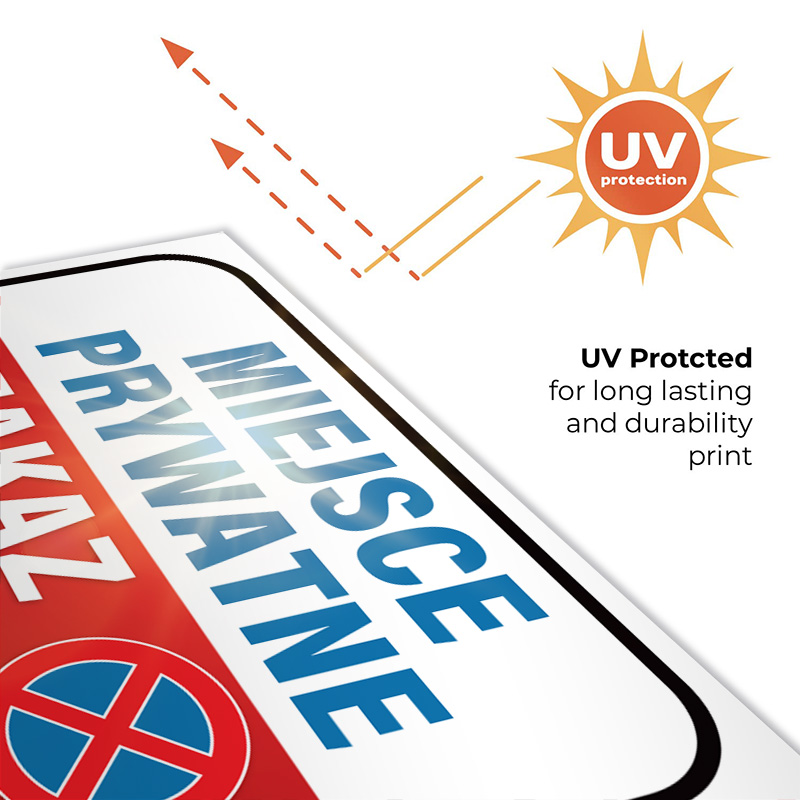 Tabliczka Zakaz parkowania - Miejsce prywatne - obrazek 3