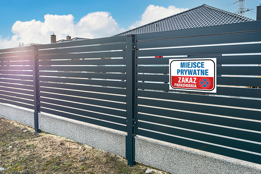 Tabliczka Zakaz parkowania - Miejsce prywatne - obrazek 2