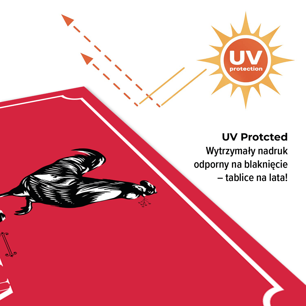 Tabliczka Kuratorium na kurnik 20x30 cm - obrazek 2