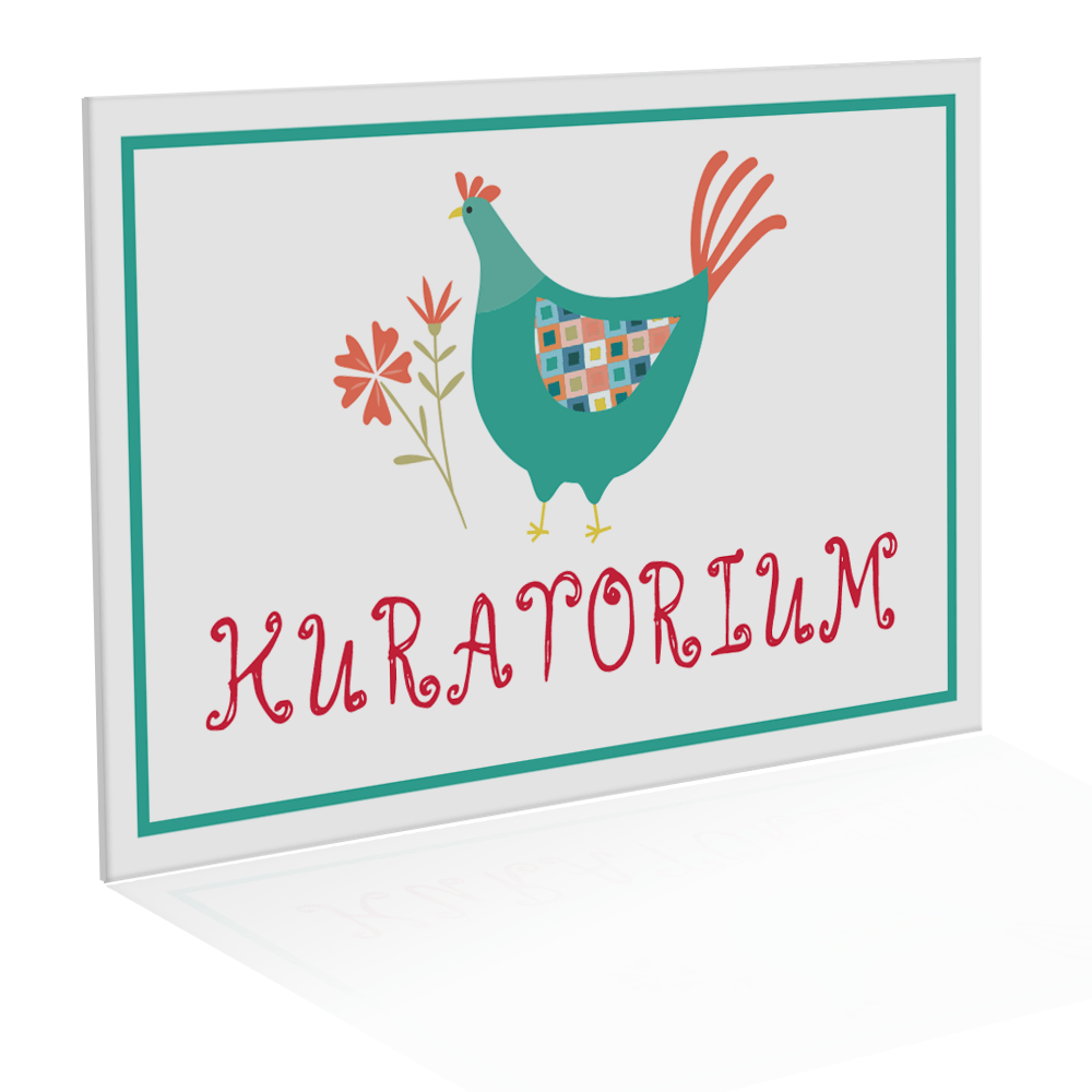 Tabliczka Kuratorium tabliczka na kurnik kolorowa 20x30 cm